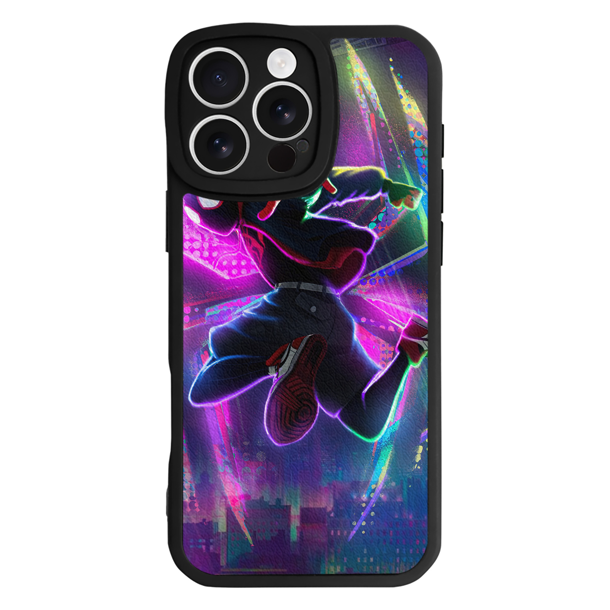 Spider Man スパイダーマン 【iPhone 16シリーズ対応】シリコンスマホケース（レザー調） 材質：シリコン